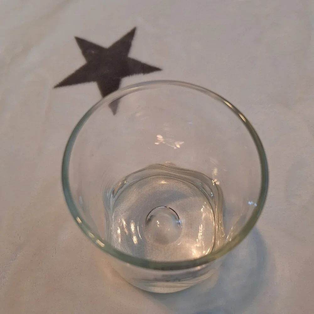 Vintage Barware B.C. Comic‎ Johnny Hart Caveman Pinched Glass Tumbler Drinkware
